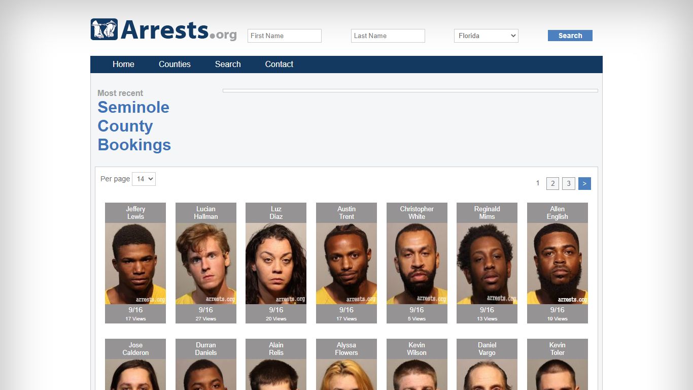 Seminole County Arrests and Inmate Search